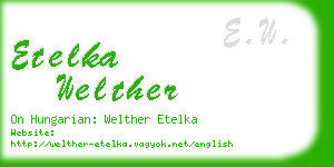 etelka welther business card